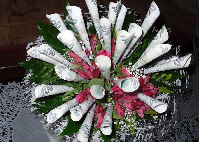 money bouquet