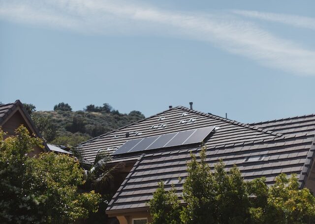 solar panel on the roof