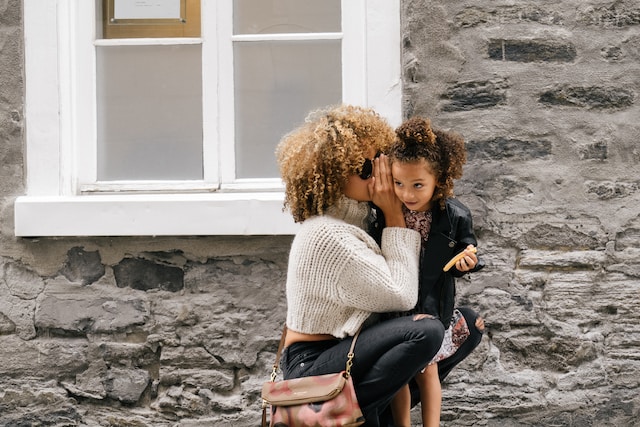 woman with daughter